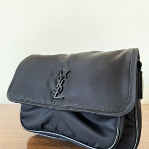 SAINT LAURENT Small Nylon Niki Men’s Messenger Bag